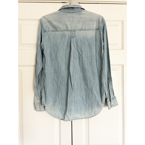 Rails Cleopatra Button Up Distressed Wash Patch Shirt - Picture 5 of 11